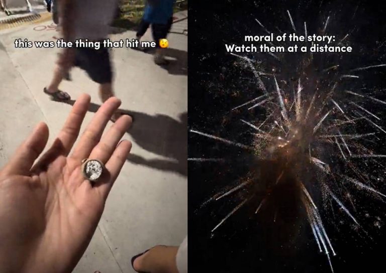 ‘Very painful eh’: Woman hit by stray object from National Day fireworks display, Singapore News