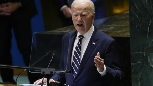 Biden says US must not retreat from the world as Mideast edges toward all-out war