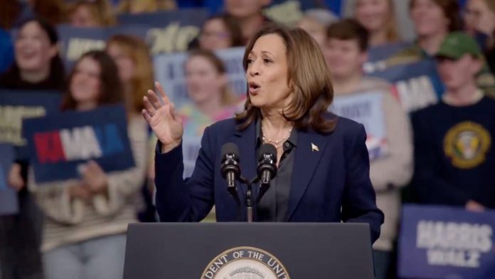 Kamala Harris Waves Off Trump Hecklers at the ‘Wrong Rally’: ‘I Think You Meant to Go to the Smaller One Down the Street’ | Video