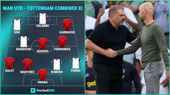 Man Utd 6-5 Tottenham: Combined XI includes no Ratcliffe signings; Onana over Vicario; no Rashford